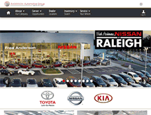 Tablet Screenshot of andersonautomotivegroup.com